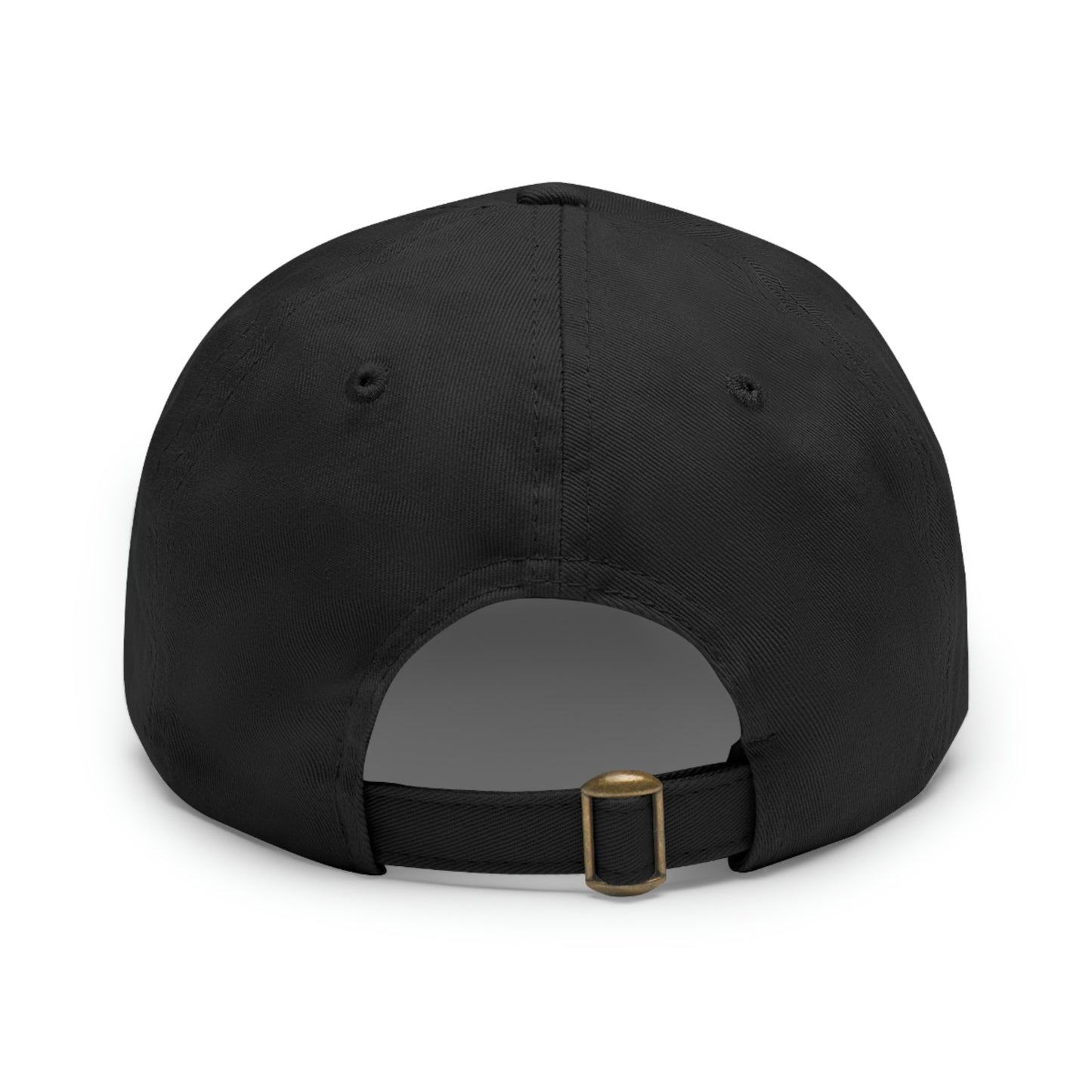 Interstellar Black Space Dad Hat with Leather Patch