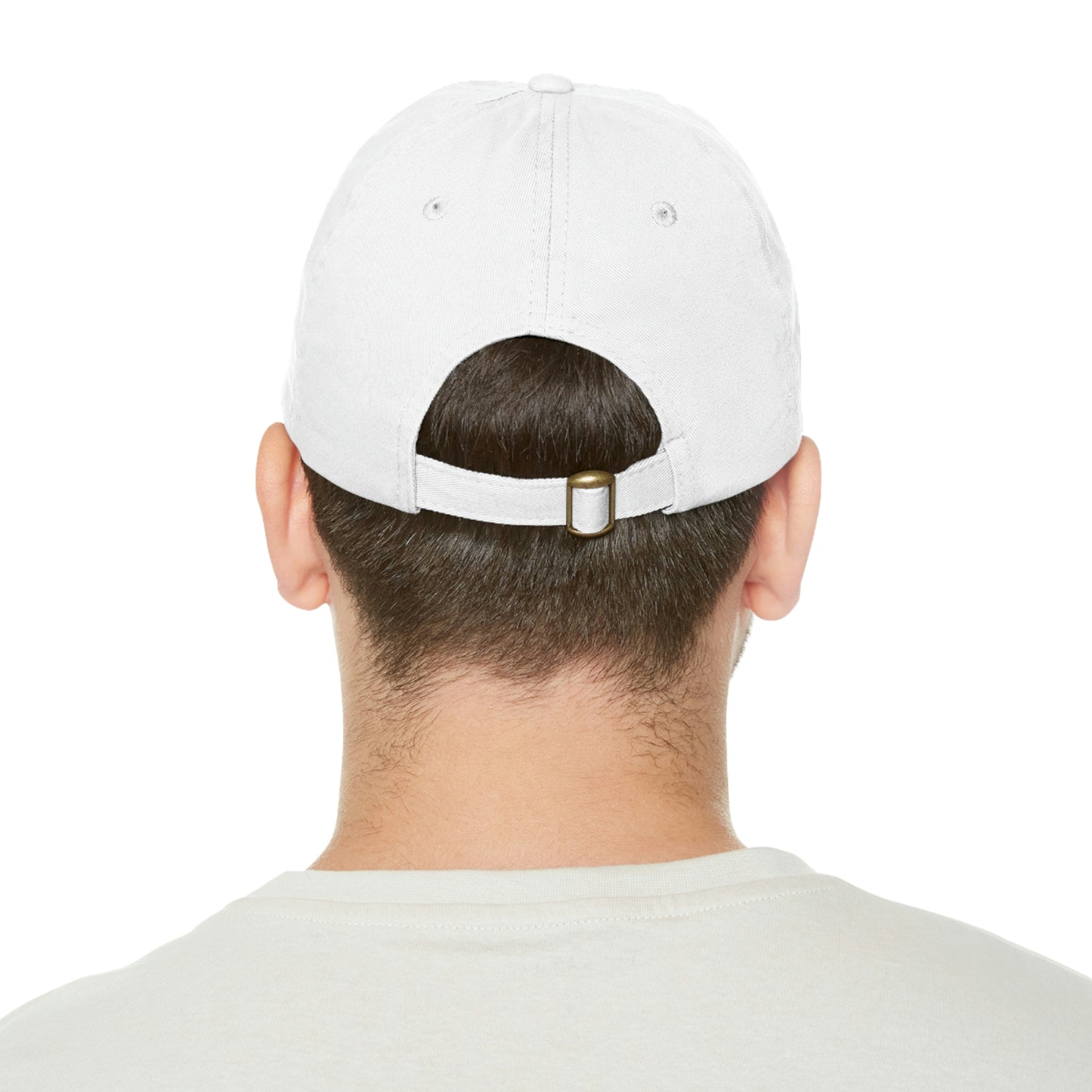 Interstellar Black Space Dad Hat with Leather Patch