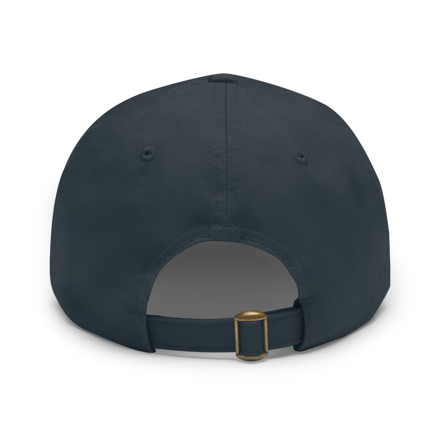 Interstellar Black Space Dad Hat with Leather Patch