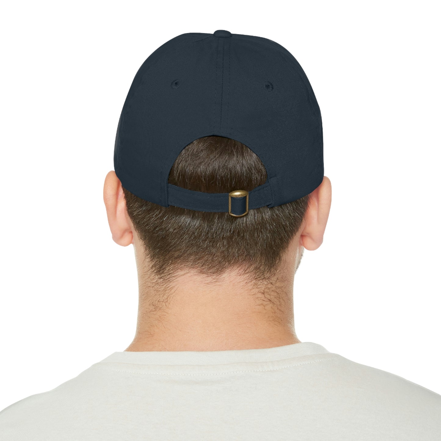 Interstellar Black Space Dad Hat with Leather Patch