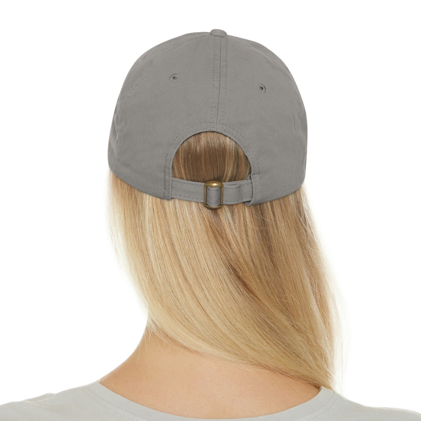Interstellar Black Space Dad Hat with Leather Patch
